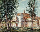 Alfred Sisley The Loing at Moret September Morning painting