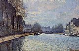 Martin Prints - View of the Canal Saint-Martin Paris by Alfred Sisley