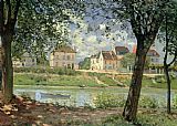 Alfred Sisley Villeneuve la Garenne painting