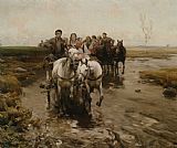 Alfred von Wierusz Kowalski Giddy Up painting