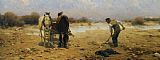 Alfred von Wierusz Kowalski The Sand Digger painting