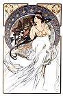 Music Prints - Music by Alphonse Marie Mucha