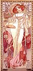 Alphonse Marie Mucha The Seasons Autumn