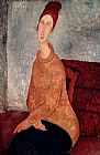 Amedeo Modigliani Jeanne Hebuterne in a Yellow Jumper