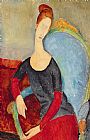 Amedeo Modigliani Mme Hebuterne In A Blue Chair