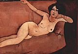 Amedeo Modigliani Nude On Sofa painting