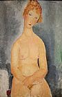 Amedeo Modigliani Seated Nude Woman Painting painting