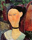 Amedeo Modigliani Woman with a Velvet Neckband painting