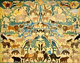 Animals Prints - Antique Cutout Of Animals by American School