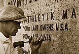 J.f.k. in Berlin, 1963 Prints - Carving the name of Jesse Owens into the champions plinth at the 1936 Summer Olympics in Berlin by American School