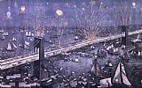 American School Opening of the Great New York and Brooklyn Bridge and grand display of fire works