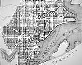 American School Plan Of The City Of Washington As Originally Laid Out In 1793
