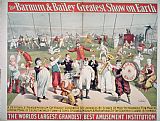 School Prints - Poster advertising the Barnum and Bailey Greatest Show on Earth by American School