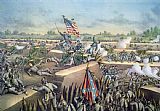 American School The Fall of Petersburg to the Union Army 2nd April 1965 painting