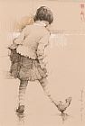 Andre Kohn Dancing in The Rain painting