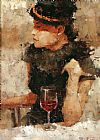 Andre Kohn He Is Fashionably Late painting