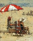 Andre Kohn Sur La Plage 2 painting