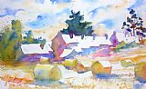 Andre Mehu Farms isle of Groix Brittany painting