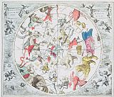 Andreas Cellarius Celestial Planisphere Showing the Signs of the Zodiac