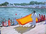 Andrew Macara Drying Sari Pushkar