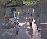 Andrew Macara Fan Seller painting