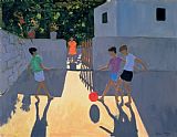 Andrew Macara Footballers painting