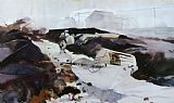Andrew Wyeth Prints - The White Dory by andrew wyeth