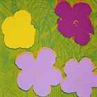 Andy Warhol Flowers c.1970 Yellow Lilac Purple