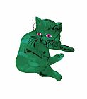 Andy Warhol Green Cat c.1956