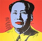 Andy Warhol Mao Tse Tung Kopf Blau Gelb