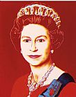 Andy Warhol Reigning Queens Queen Elizabeth II of The United Kingdom c.1985 Light Outline