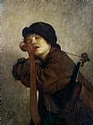 Infant Prints - The Little Violinist Sleeping by Antoine Auguste Ernest Hebert