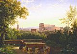 Quiet Prints - View Of The Colosseum From The Orti Farnesiani by Antoine Felix Boisselier