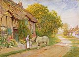 Arthur Claude Strachan Outside the Village Inn