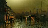 Arthur Grimshaw Hull Docks By Night