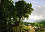 Asher Brown Durand Landscape with Covered Wagon