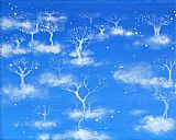 Ashleigh Dyan Moore Trees in the Clouds painting
