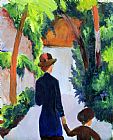 August Macke Mother and Child in the Park