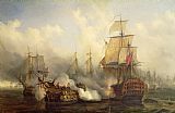 The Redoutable at Trafalgar by Auguste Etienne Francois Mayer