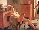 Balthasar Klossowski De Rola Balthus Nude with Cat 1949 painting