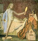 Balthasar Klossowski De Rola Balthus The Cat in The Mirror painting