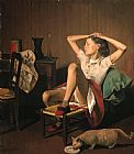 Balthasar Klossowski De Rola Balthus Therese Dreaming painting