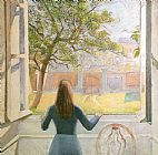Balthasar Klossowski De Rola Balthus Young Girl at The Window 1957 painting