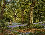 Benjamin Prints - Blue Bells by Benjamin Williams Leader