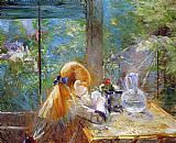 Berthe Morisot Red-haired girl sitting on a veranda