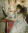 Berthe Morisot Young Woman Powdering her Face