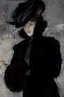 Entwurf Fur Eine Tapisserie Prints - The Fur Coat by Bessie MacNicol
