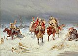 Bogdan Willewalde French Forces Crossing the River Berezina in November 1812