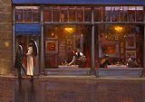 brent lynch Fifth Avenue Cafe I painting