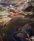 Briton Riviere St George And The Dragon - 1914 painting